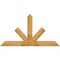 Ekena Millwork Saratoga Rough Sawn Timber Gable Bracket, Western Red Cedar, 72"W x 39"H x 6"D x 6"F, 13/12 Pitch GBW072X39X0606SAR00RWR - alternate 1